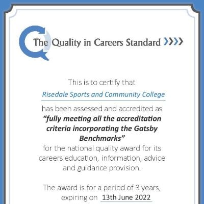 The national quality in careers standard award 